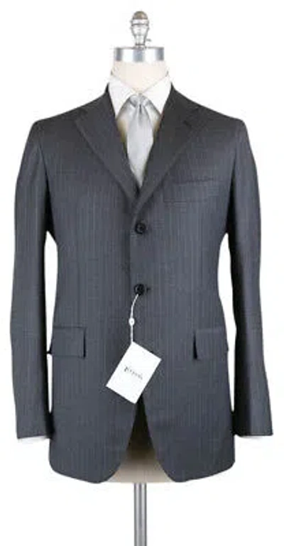 Pre-owned Orazio Luciano Gray Wool Striped Suit - 42/52 - (finto3bot6036)