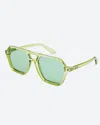 Orbital Women's Le Mans Sunglasses In Clear Green Green In Green