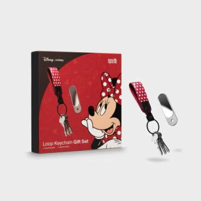 Orbitkey Disney Loop Keychain +  Nail File Mirror Kit In Red