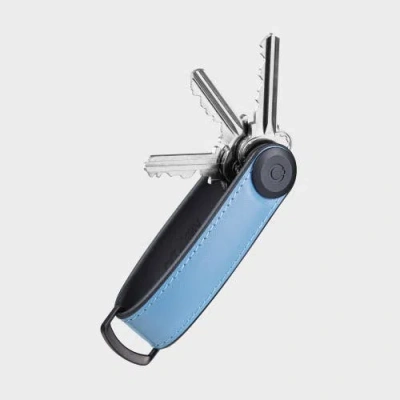 Orbitkey Hybrid Leather Key Organiser In Blue