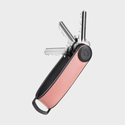 Orbitkey Hybrid Leather Key Organiser In Pink
