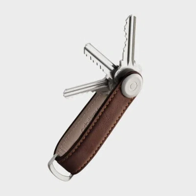 Orbitkey Leather Key Organiser In Brown