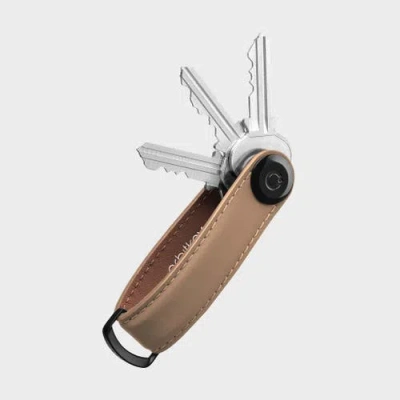 Orbitkey Matte Leather Key Organiser In Neutral