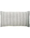 Orchids Lux Home 100% European Yarn Dyed Linen Bonnie Quilt Sham In Grey