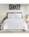 Orchids Lux Home 610 Thread Count Casablanca Matelassé Coverlet In White