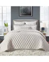 Orchids Lux Home Avalon Coverlet - Beige In Neutral