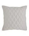 Orchids Lux Home Avalon Coverlet Euro Sham - Beige In Gray