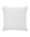 Orchids Lux Home Avalon Coverlet Euro Sham - White In White