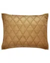 Orchids Lux Home Avalon Coverlet Sham - Caramel In Brown