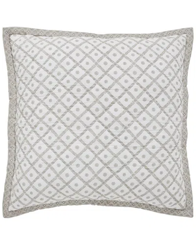 Orchids Lux Home Bliss Printed Cotton Quilt Euro Sham