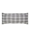 Orchids Lux Home Doyle Decorative Bed Throw Pillow - Charcoal In Gray