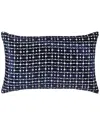 Orchids Lux Home Laura Decorative Throw Pillow In Black