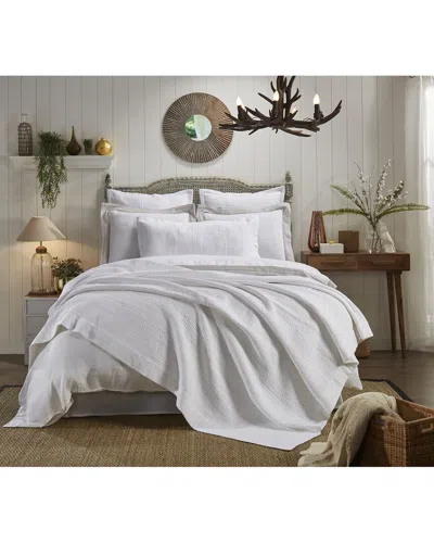Orchids Lux Home Laysan Channel Quilted Cotton Coverlet