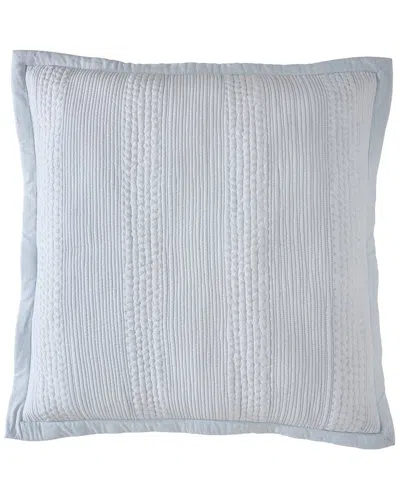 Orchids Lux Home Laysan Channel Quilted Cotton Coverlet Euro Sham