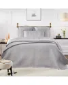 Orchids Lux Home Lucy Coverlet In Gray