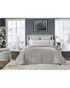 Orchids Lux Home Milton Channel Stitched Velvet Coverlet