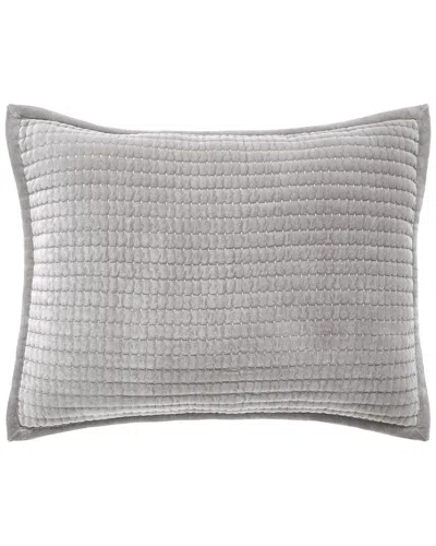 Orchids Lux Home Milton Channel Stitched Velvet Coverlet Euro Sham