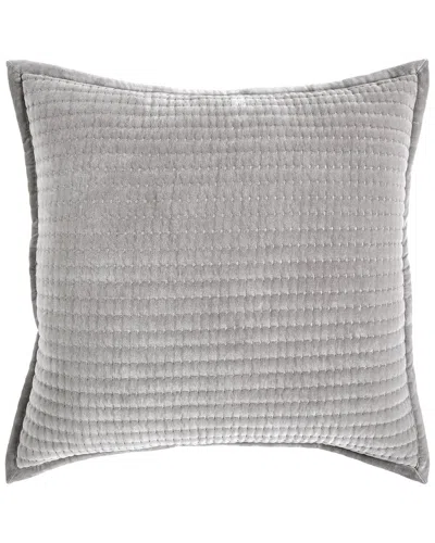 Orchids Lux Home Milton Channel Stitched Velvet Coverlet Euro Sham