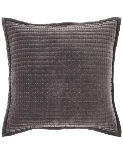 Orchids Lux Home Milton Channel Stitched Velvet Coverlet Euro Sham