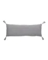 Orchids Lux Home Molly Bed Throw Pillows - Navy In Gray