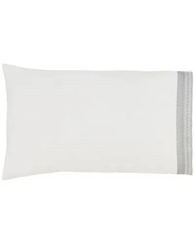ORCHIDS LUX HOME ORCHIDS LUX HOME OLIVIA COTTON PERCALE 300 THREAD COUNT PILLOWCASE PAIR