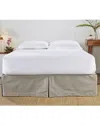 Orchids Lux Home Pavillion Box Pleat Bed Skirt - Ellie Gray In Neutral