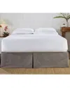 Orchids Lux Home Pavillion Box Pleat Bed Skirt - Slate In Neutral