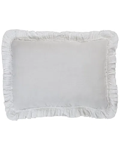 Orchids Lux Home Ruffle European Linen Duvet Cover Sham Set