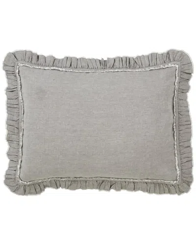 Orchids Lux Home Ruffle European Linen Duvet Cover Sham Set