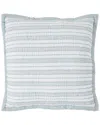 Orchids Lux Home Serenity Printed Reversible Quilt Euro Sham In Blue