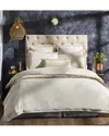 Orchids Lux Home Sienna European Linen Lace Duvet Cover