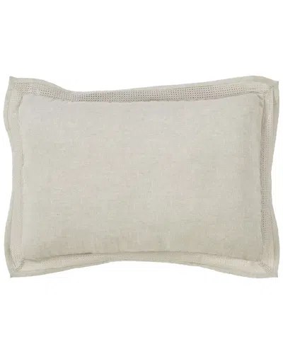 Orchids Lux Home Sienna European Linen Lace Duvet Cover Sham Set