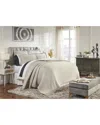 Orchids Lux Home Soho Ribbed Matelassé Coverlet