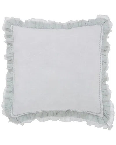 ORCHIDS LUX HOME ORCHIDS LUX HOME SOLANA RUFFLE  DUVET COVER EURO SHAM