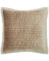 Orchids Lux Home Velvet Lola Quilt Sham In Gold