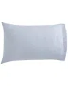 Orchids Lux Home Venice Egyptian Cotton Percale 400 Thread Count Pillowcase Pair In Blue