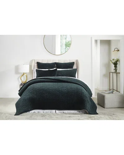Orchids Lux Home Walton Channel Velvet Quilt