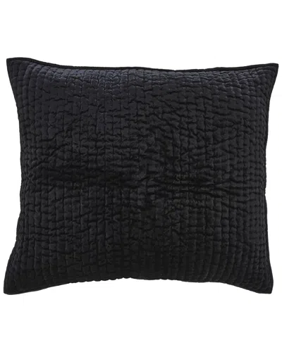 ORCHIDS LUX HOME ORCHIDS LUX HOME WALTON CHANNEL VELVET QUILT EURO SHAM