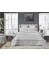 Orchids Lux Home Westport European Linen Duvet Cover In Gray