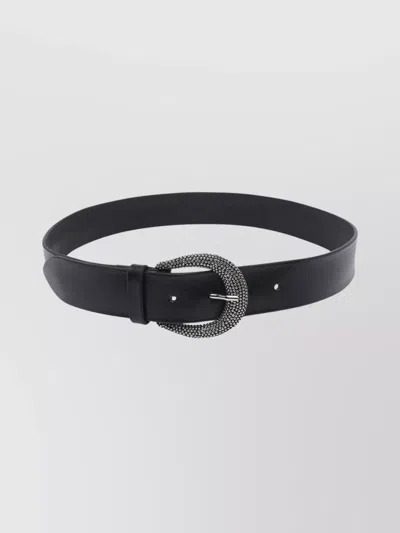 Orciani Adjustable Belt Textured Buckle In Black
