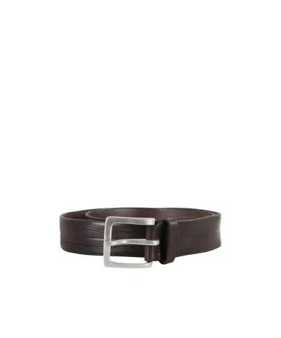 Orciani Adjustable Buckle Belt In Brown