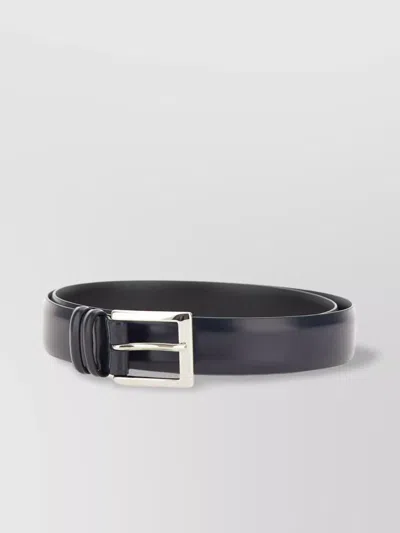 Orciani Adjustable Calfskin Men's Leather Belt In Black