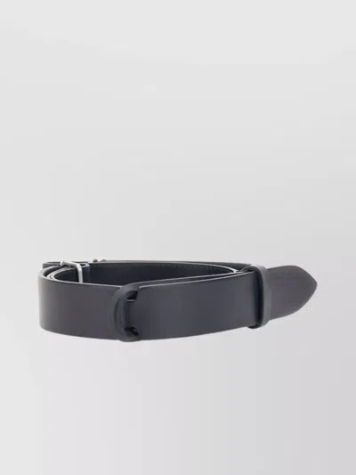 Orciani Adjustable Smooth Leather Belt Loop In Blue