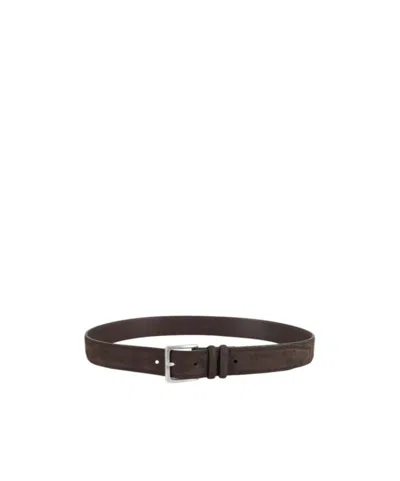 Orciani Adjustable Waist Belt In Black