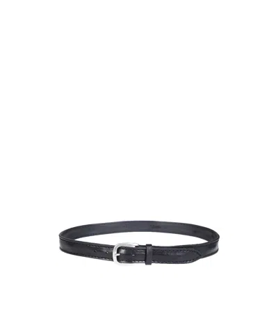 Orciani Adjustable Waist Belt In Black
