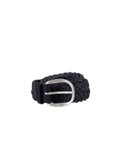 Orciani Adjustable Waist Belt In Blue