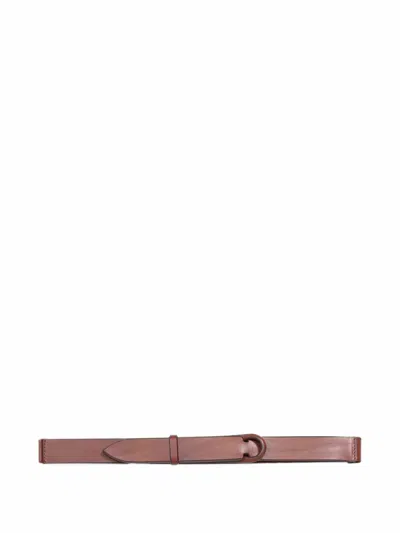 Orciani Adjustable-closure Leather Belt In Pink