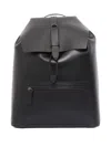 Orciani Alba Leather Backpack In Black