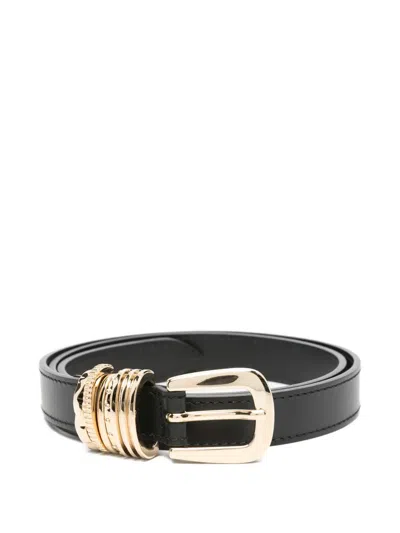 Orciani Alba Leather Belt In Black