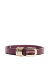 Orciani Alba Leather Belt In Purple